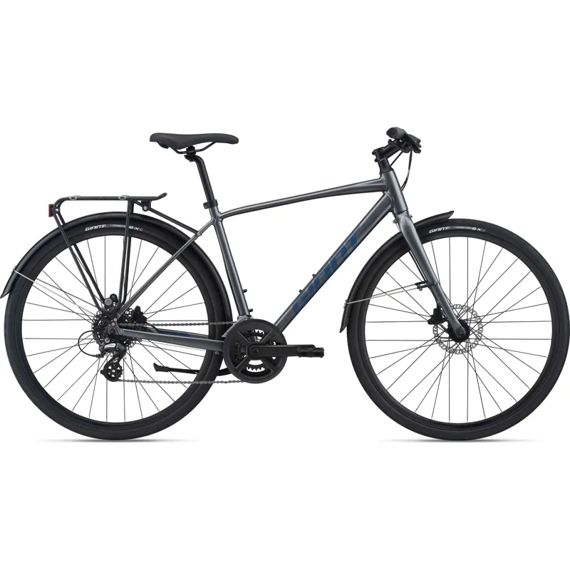 Giant Escape 2 City Disc Hybrid Bike 2022 In Charcoal