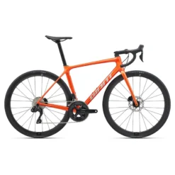 Giant TCR Advanced Disc 1+ Road Bike 2024 In Helios Orange