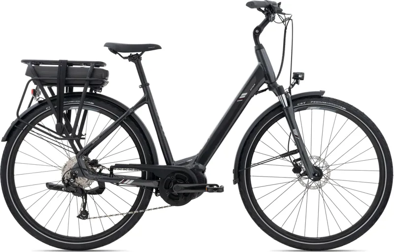 Giant Entour E+ 2 LDS Lowstep Electric Hybrid Bike 2022 In Black