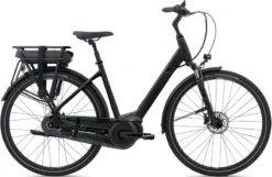 Giant Entour E+ 1 LDS Lowstep Electric Hybrid Bike 2022 In Black