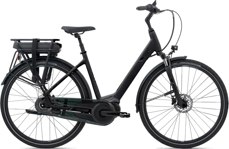 Giant Entour E+ 1 LDS Lowstep Electric Hybrid Bike 2022 In Black