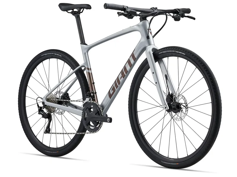 Giant FastRoad AR Advanced 1 Hybrid Bike 2023 In Silver - Image 8
