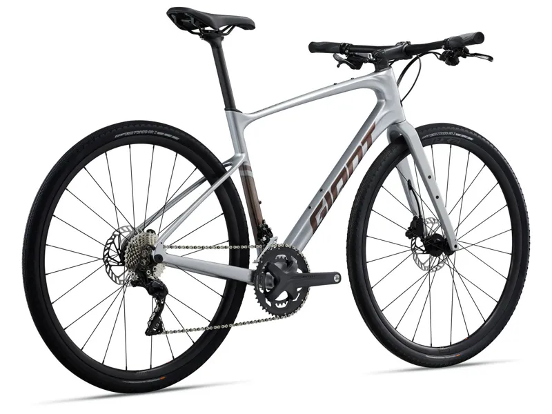 Giant FastRoad AR Advanced 1 Hybrid Bike 2023 In Silver - Image 7