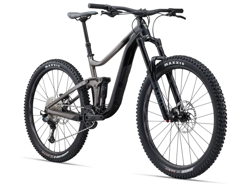 Giant Reign 2 Full Suspension Mountain Bike 2023 In Black/Metal